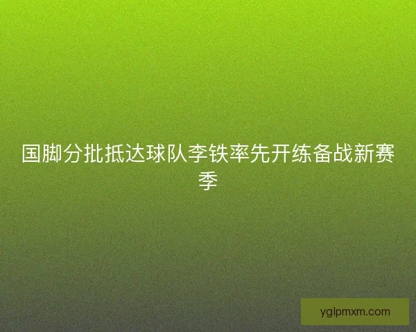 国脚分批抵达球队李铁率先开练备战新赛季